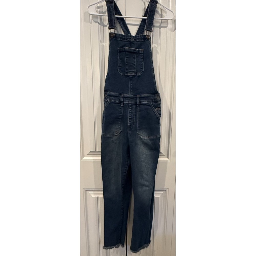 Denim Overalls YMI Dream Vintage stretch women M raw hem boho Festival Y2K